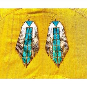 ** SOLD ** Beaded Boho Earrings